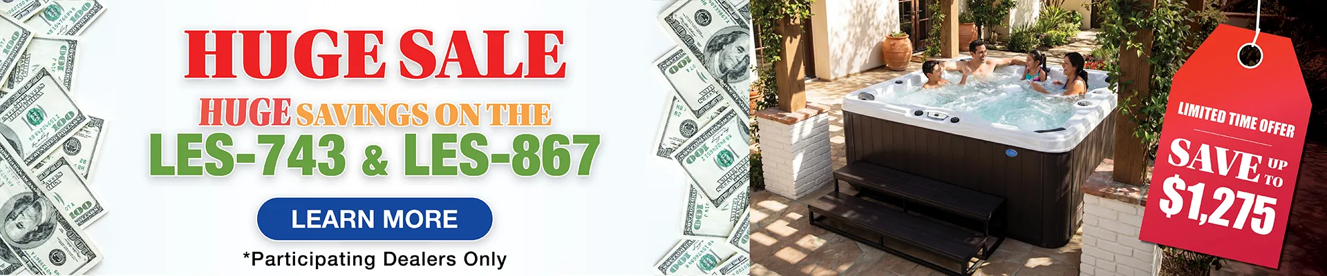 Calspas hot tub being used in a family setting - Busan